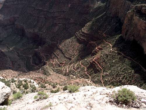 Switchback after Switchback  on the Bright Angel Trail