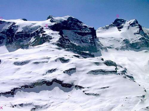 Ski route from Klausenpass K,...