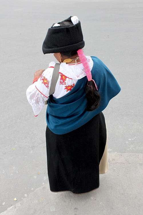 Local woman in traditional costume