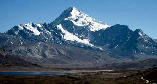 Huayna Potosi from the altiplano