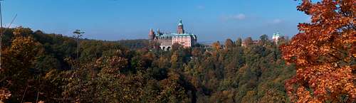The Książ castle, in the heart of the mountain