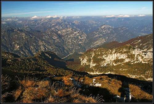 Lago di Selva from Monte Raut