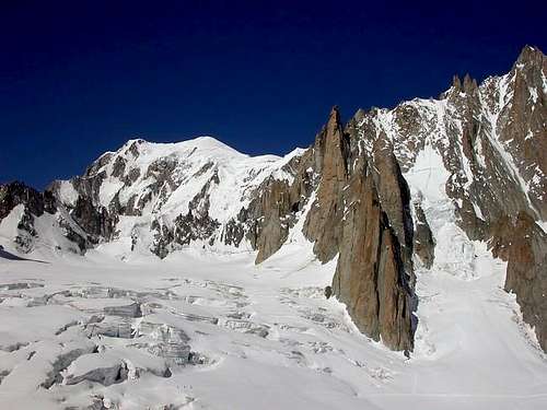 il Monte Bianco (4810 m.) a...