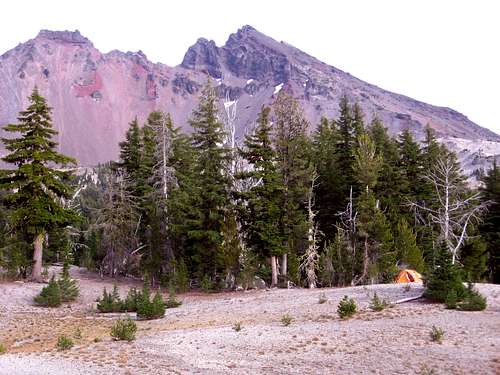 Camp below Broken Top, Descutes National Forest