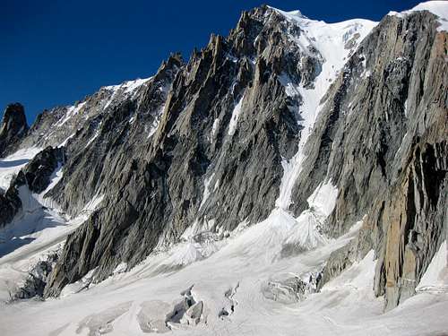 Mont Blanc du Tacul from Vallee Blanche