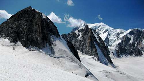 Mont Blanc  from Glacier du Geant