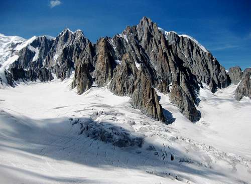 Mont Maudit and Mont Blanc du Tacul