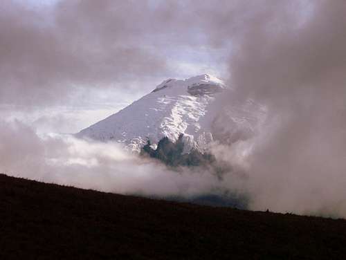 Cotopaxi from lower ridge.