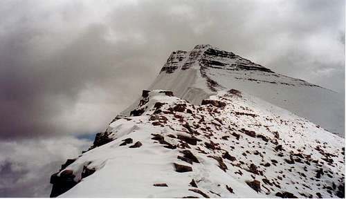 Summit ridge, Edith Cavell