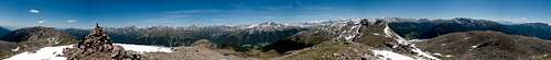 360° summit panorama Gentersbergspitze / Monte dei Masi