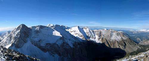 Summit panorama from Peña de las Once