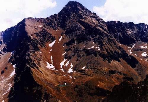 <b>Garin Peak </b>(3461m) from <b>Punta Pian Bessey</b> or W-SW