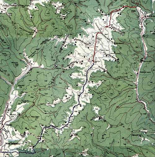 Grohotiş map with our route