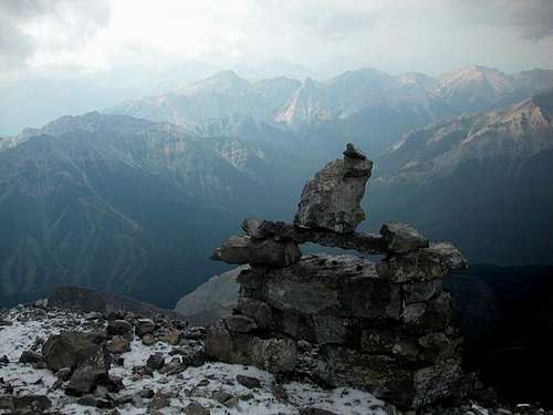 The cairn at the summit of...