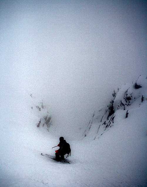 Skiing the Main Chute