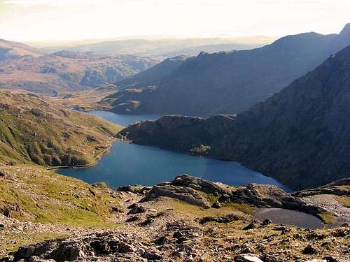 Glaslyn from Snowdon's Miners' Track