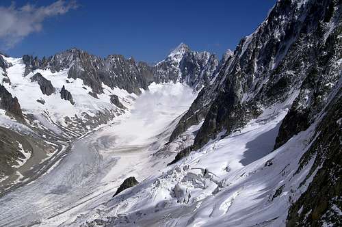 Glacier d'Argentière surrounding peaks