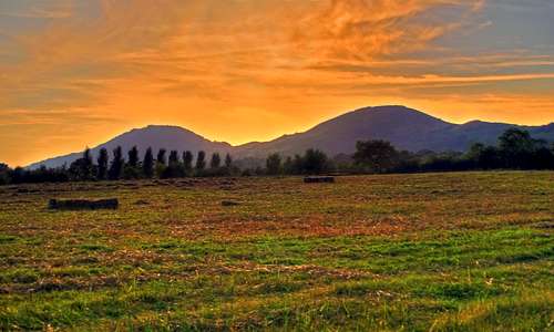 Moel y Golfa and Middletown Hill