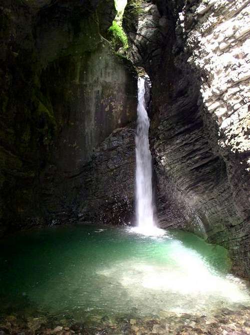 The Kozjak waterfall near Krn.