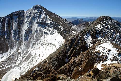 Castle Peak from the summit of Conundrum