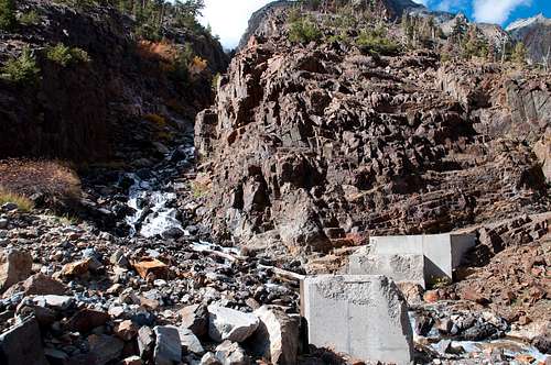 Collapsed Bridge in Convict Canyon