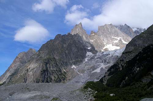 Peuterey Ridge from the east