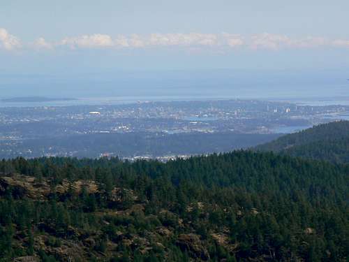 Downtown Victoria BC from Empress Mountain