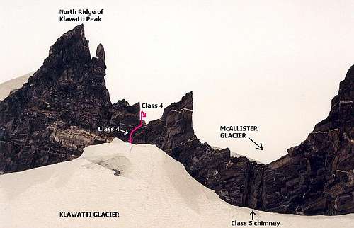 Annotated view of the route...