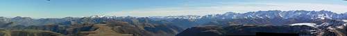 Summit Panorama from Mont Né, from NW to to SE