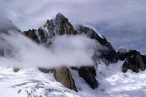 Mont Blanc Massif in July 2010