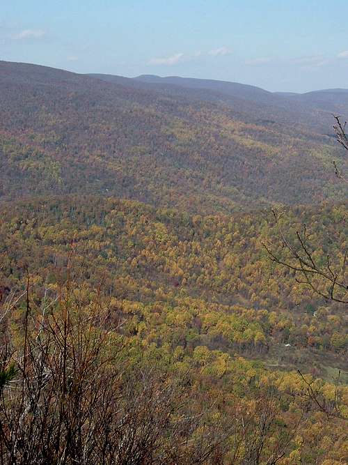 Blue Ridge from Doubletop in Autumn