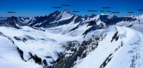 Wetterhorn summit panorama