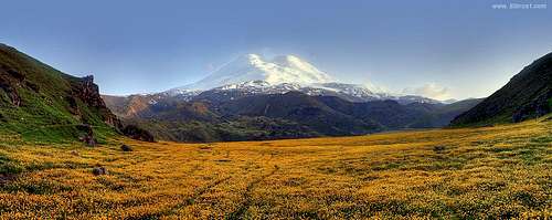 Mt. Elbrus from Emanuel Base