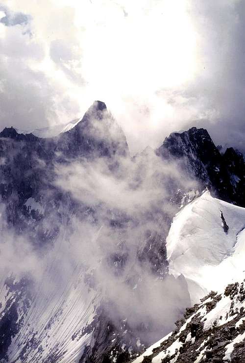 From AIGUILLE of TALE'FRE <i>(3730m)</i>, before STORM 1985