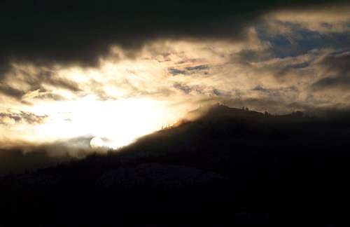 Franson Peak Winter Sunset