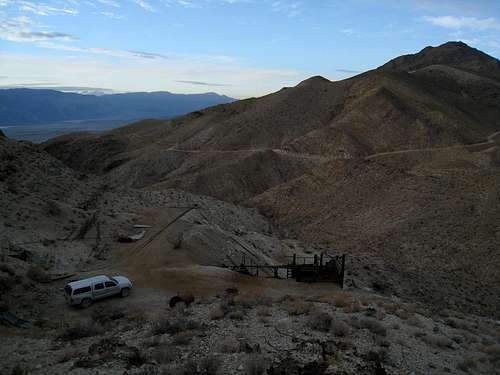 Camp in Death Valley