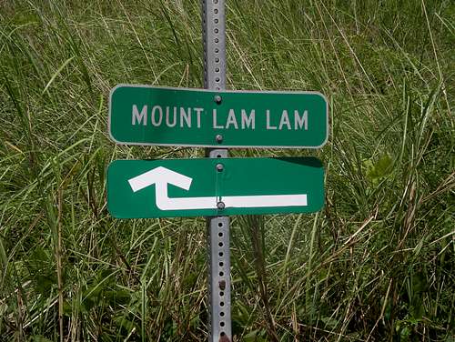 Mt Lamlam sign