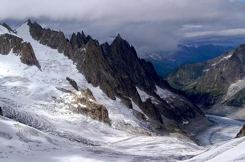 Aiguilles de Chamonix from the south