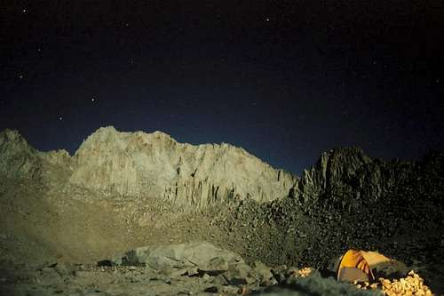 Mt Russell under the moon...