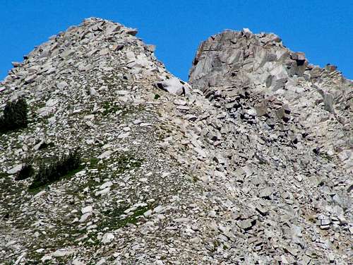 Closeup of Lone Peak from Bighorn Peak