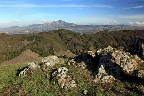 Mt. Diablo, 3,849'  from Rocky Ridge north summit