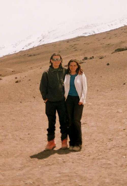 With Andrea in Cotopaxi.