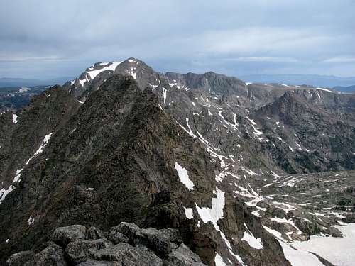 View of Peak E from Summit Peak F