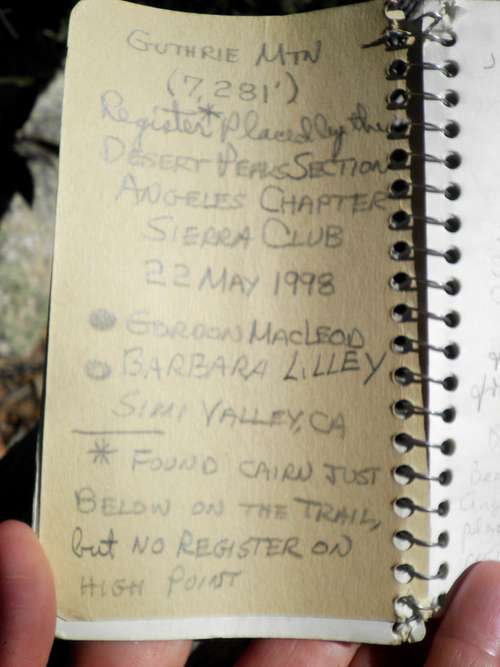 1998 Summit Register