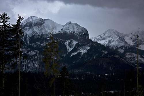 Belianske Tatras from Wierch Poroniec