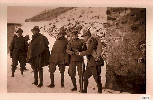 Italian alpini officers