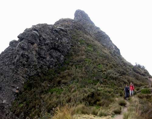 Descending Rucu Pichincha
