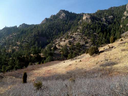 Shirttail Peak from the Old Mesa Trail