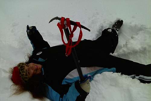Christmas Present-My first experience with an ice axe