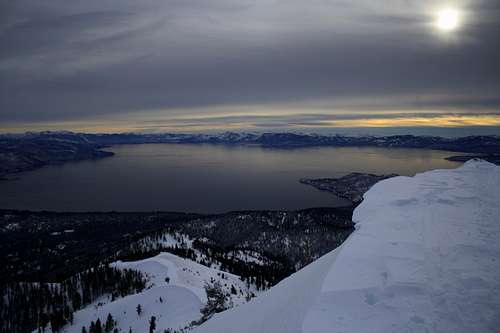 Lake Tahoe from the summit of Rose Knob